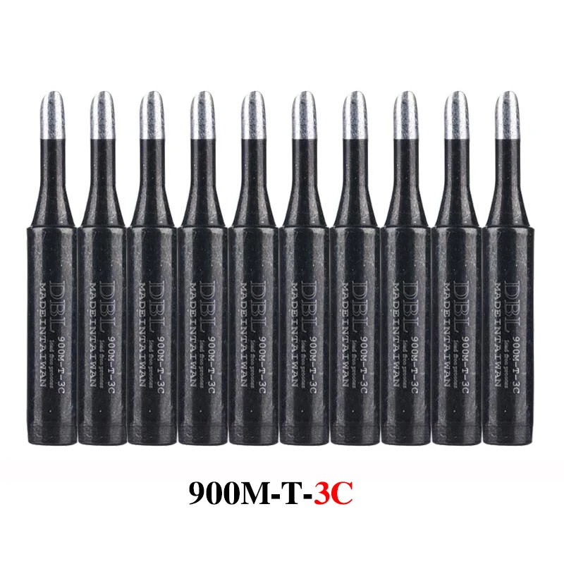 10PCS/Lot Lead-Free Soldering Iron Tip 900M-T-K/SK/I/IS/B/1C/2C/3C/4C/0.8D/1.2D/1.6D/2.4D/3.2D/SB For 936 937 Soldering Station