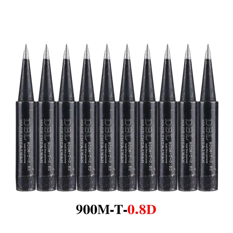 10PCS/Lot Lead-Free Soldering Iron Tip 900M-T-K/SK/I/IS/B/1C/2C/3C/4C/0.8D/1.2D/1.6D/2.4D/3.2D/SB For 936 937 Soldering Station