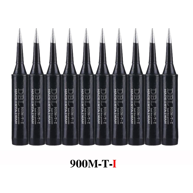 10PCS/Lot Lead-Free Soldering Iron Tip 900M-T-K/SK/I/IS/B/1C/2C/3C/4C/0.8D/1.2D/1.6D/2.4D/3.2D/SB For 936 937 Soldering Station