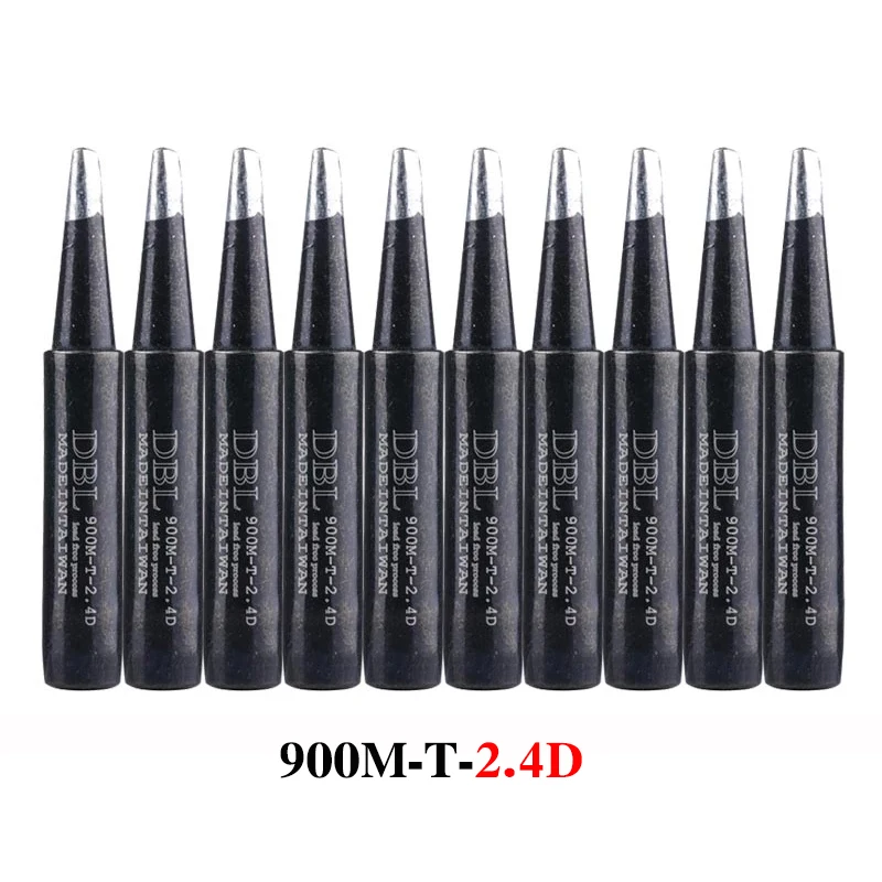10PCS/Lot Lead-Free Soldering Iron Tip 900M-T-K/SK/I/IS/B/1C/2C/3C/4C/0.8D/1.2D/1.6D/2.4D/3.2D/SB For 936 937 Soldering Station
