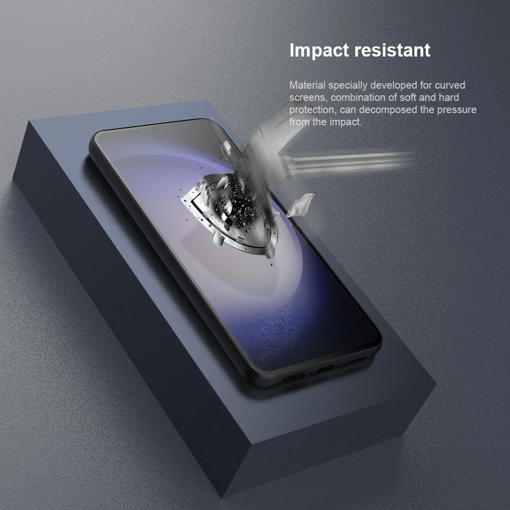 NILLKIN 2Pcs Full Glue Screen Protector For Samsung Galaxy S24 Ultra Full Cover Soft Film For Samsung Galaxy S23/S22 With tool