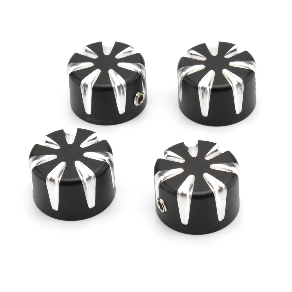 Black/Gold Motorcycle Head Bolts Cap Nut Cover CNC Aluminum For Triumph Bonneville T120 4Pcs/Set