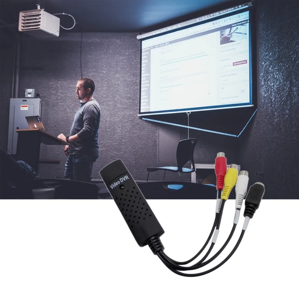 USB 2.0 Video Capture Card Audio Video TV DVD VHS DVR Capture Card USB Video Capture Device Support Win10