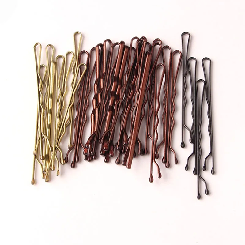 50/100/150PC Black Hairpins For Women Hair Clip Lady Bobby Pins Invisible Wave Hairgrip Barrette Hairclip Hair Clips Accessories
