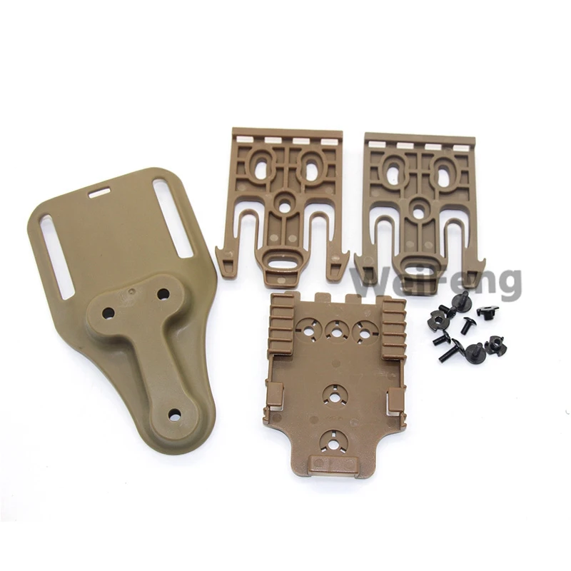 Hunting Quick Locking System Kit Drop Thigh Strap Band with QLS 19 22 Gun Holster for GL 17/USP/Betta M9 Belt Platfrom
