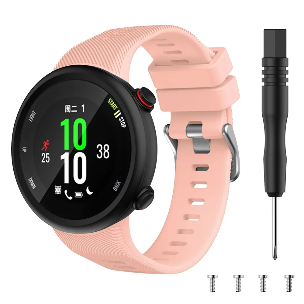 Wristband Band Straps for Garmin Forerunner 45 45S Silicone Replacement Smart watch Fashion strap accessories Correa with Tool
