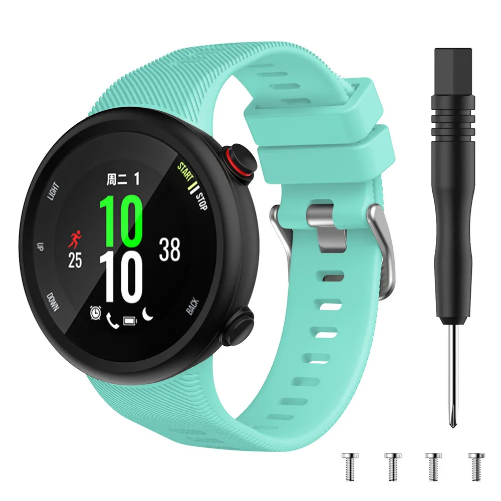 Wristband Band Straps for Garmin Forerunner 45 45S Silicone Replacement Smart watch Fashion strap accessories Correa with Tool