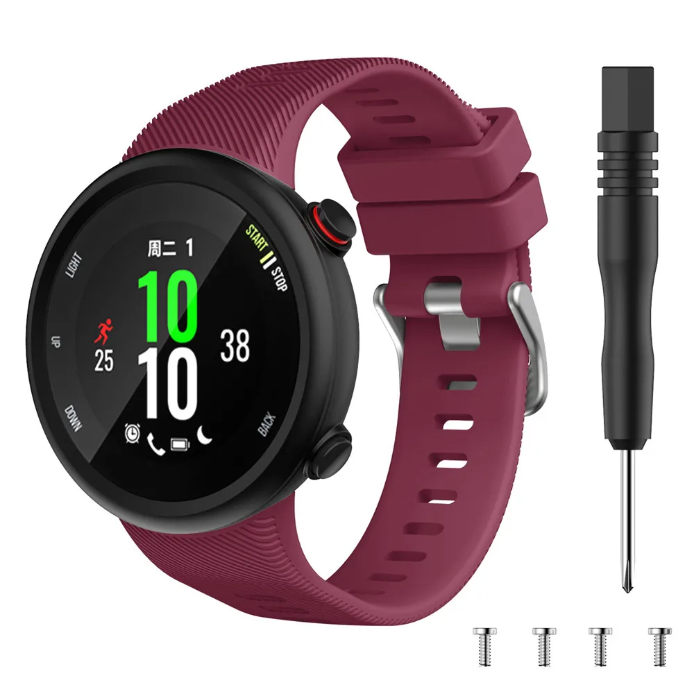 Wristband Band Straps for Garmin Forerunner 45 45S Silicone Replacement Smart watch Fashion strap accessories Correa with Tool