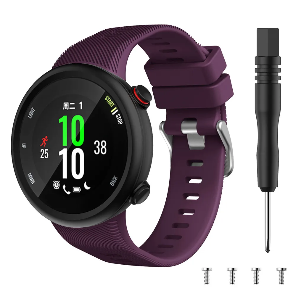 Wristband Band Straps for Garmin Forerunner 45 45S Silicone Replacement Smart watch Fashion strap accessories Correa with Tool