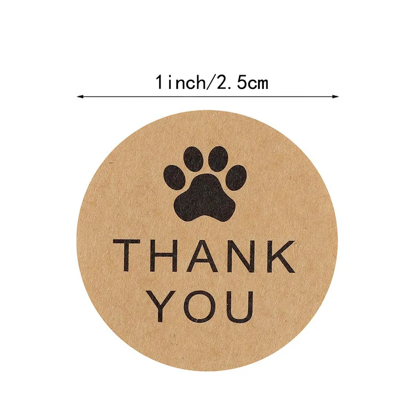 100-500pcs Multiple Styles Kraft Gracias Spanish Thank You Labels Stickers Handmade Scrapbooking Stationery Sticker