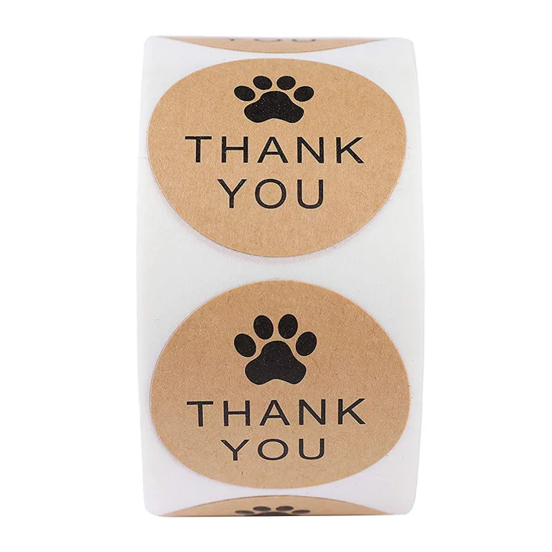 100-500pcs Multiple Styles Kraft Gracias Spanish Thank You Labels Stickers Handmade Scrapbooking Stationery Sticker