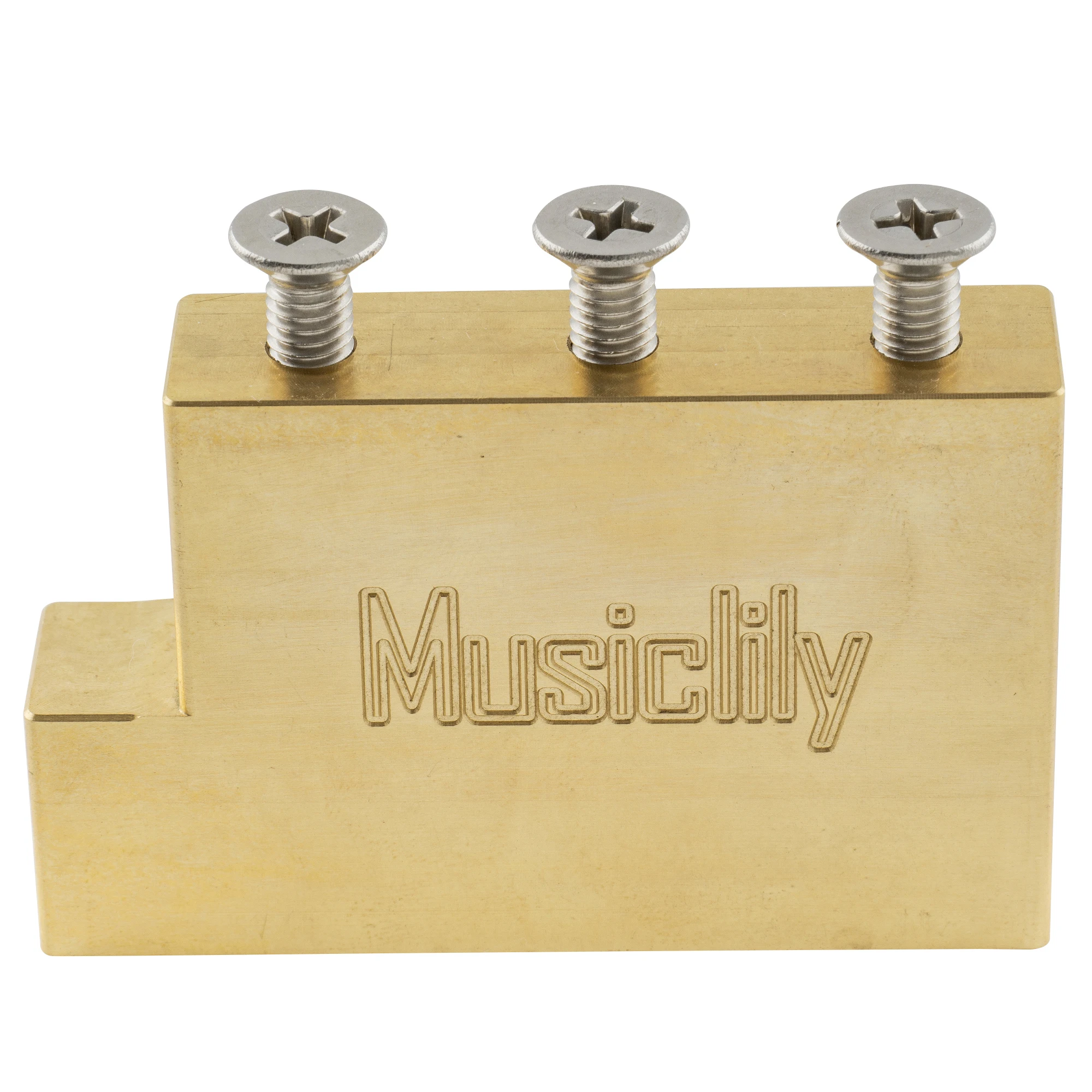 Musiclily Ultra Full Solid Brass/Steel L Shaped Tremolo Block for Electric Guitar Floyd Rose Locking Tremolo Bridge
