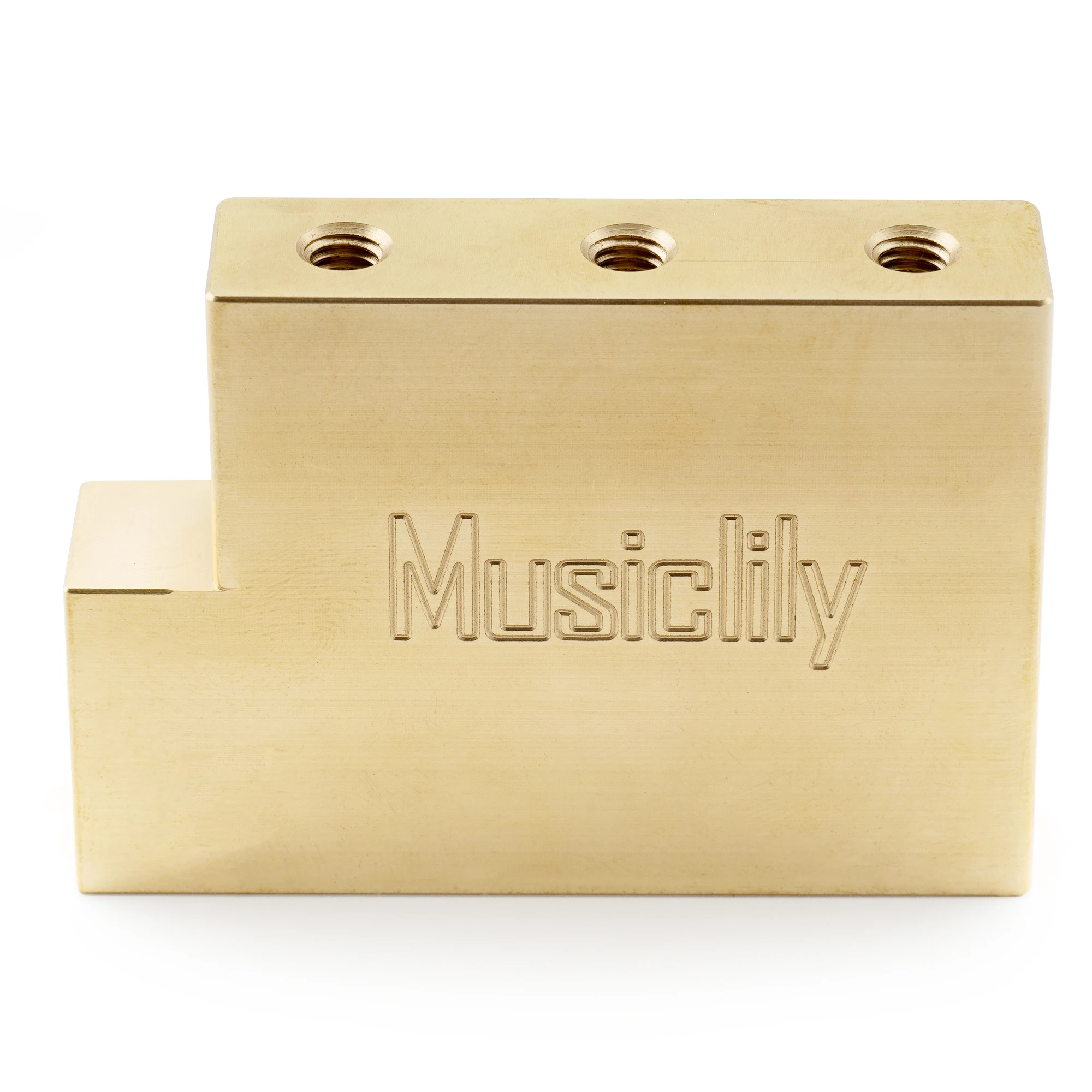 Musiclily Ultra Full Solid Brass/Steel L Shaped Tremolo Block for Electric Guitar Floyd Rose Locking Tremolo Bridge