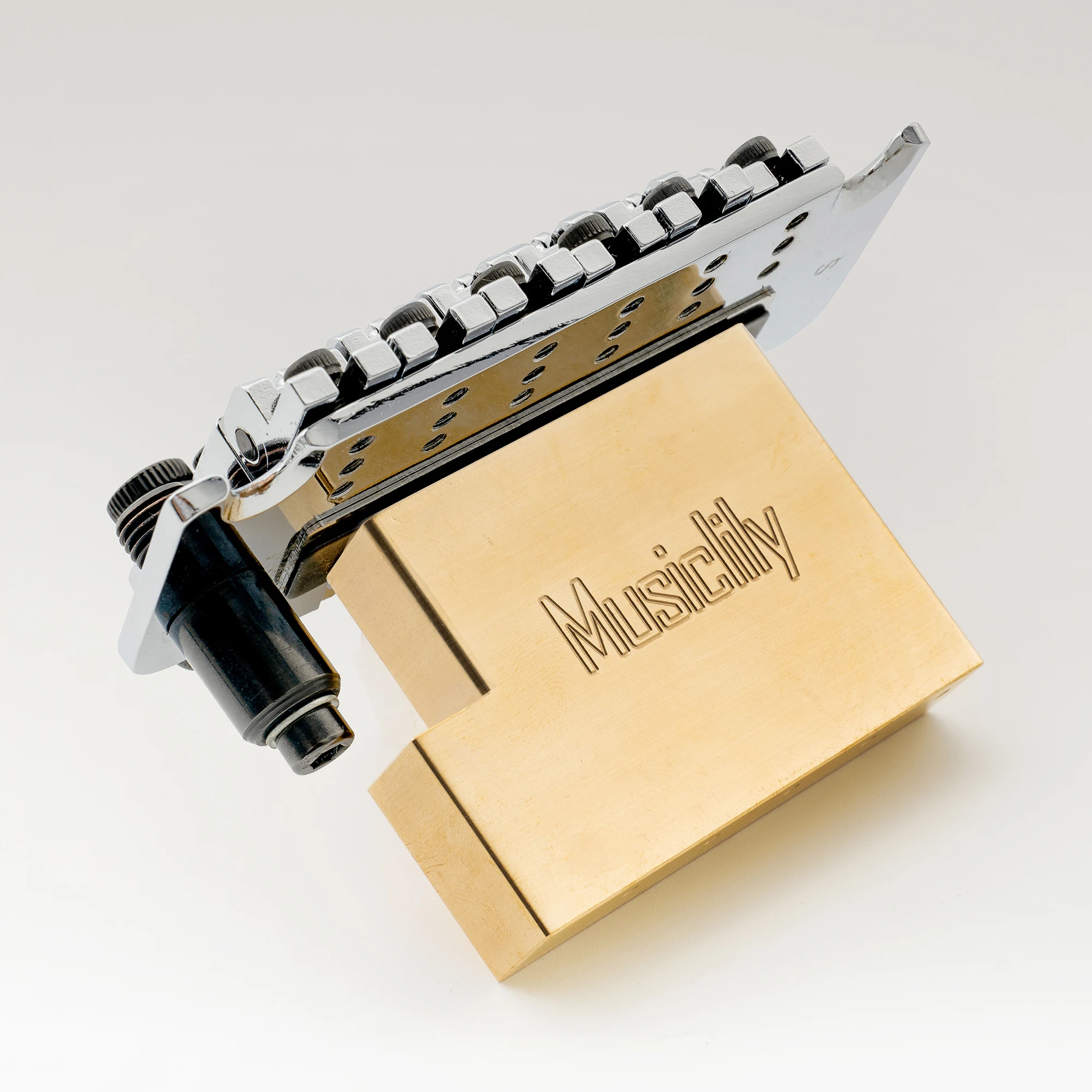 Musiclily Ultra Full Solid Brass/Steel L Shaped Tremolo Block for Electric Guitar Floyd Rose Locking Tremolo Bridge