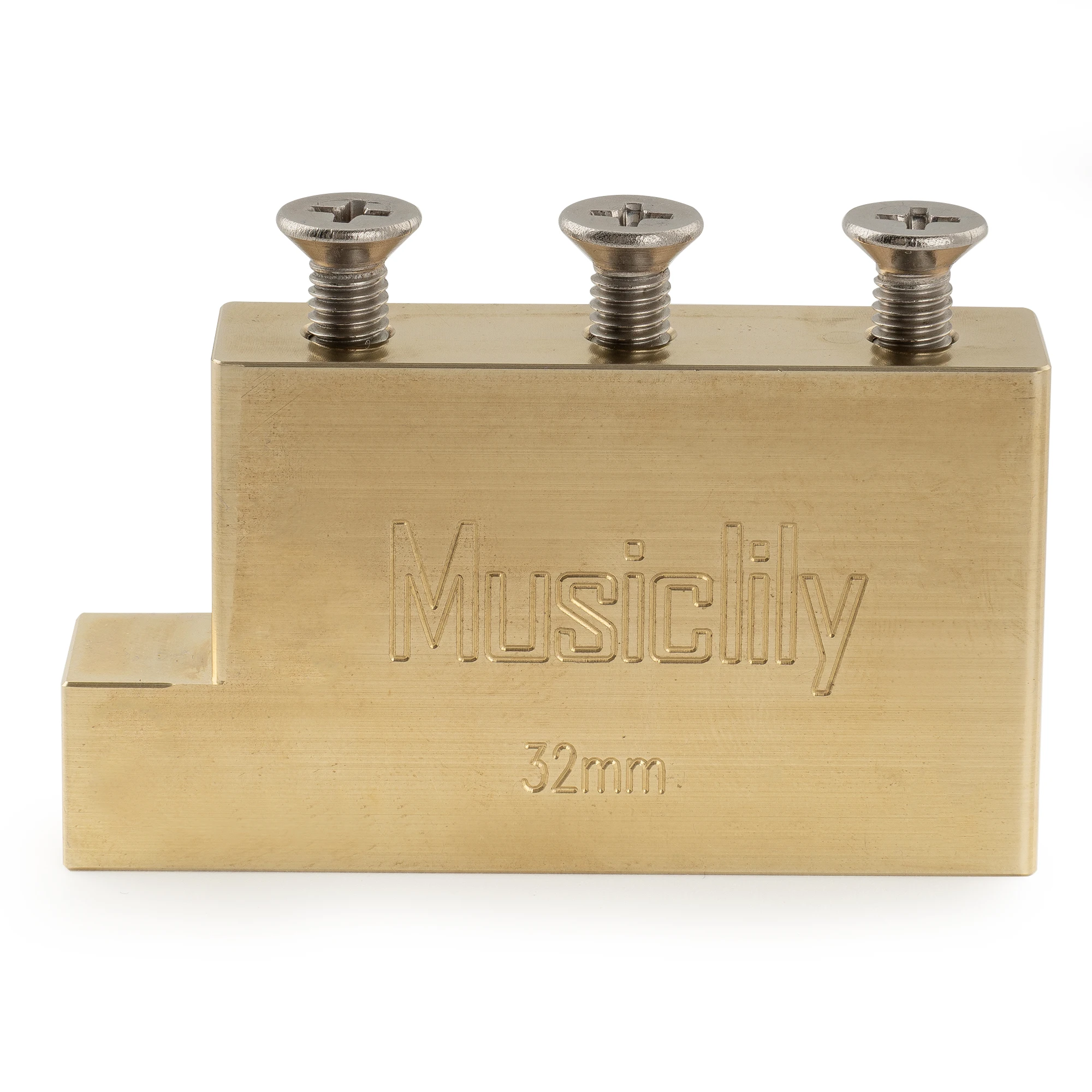 Musiclily Ultra Full Solid Brass/Steel L Shaped Tremolo Block for Electric Guitar Floyd Rose Locking Tremolo Bridge