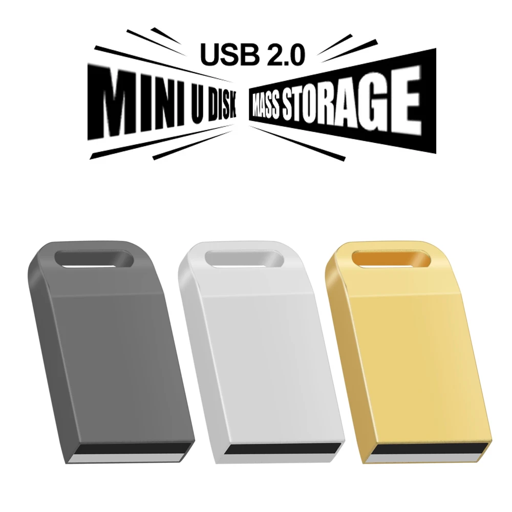 Super Mini USB Flash Drive 4GB 8GB 16GB 32GB 64GB Pen Drive Chain Usb Memoria Stick Mini U Disk Photography Custom Logo Cle Usb