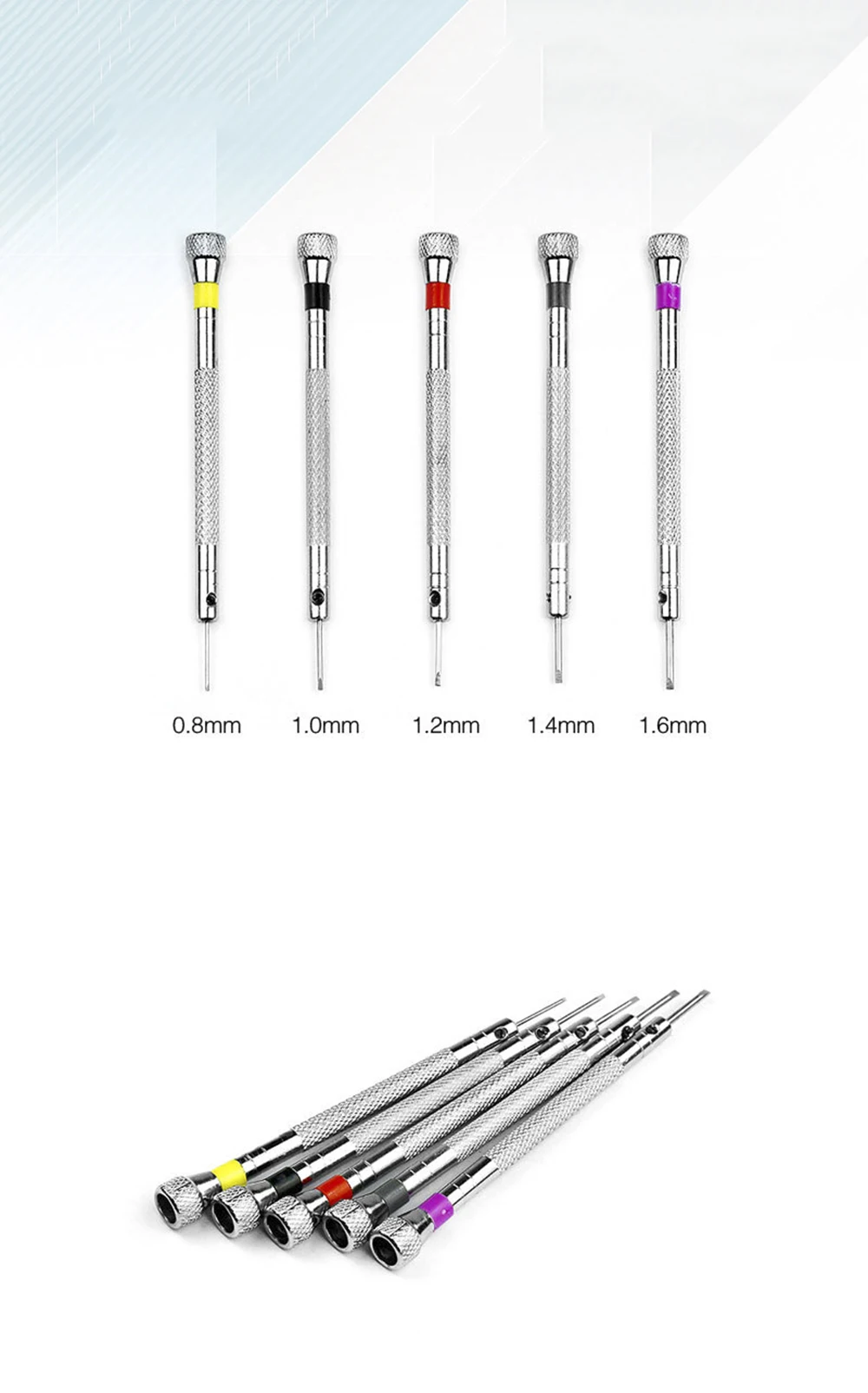 1PCS 0.8-1.6MM Steel Screwdriver For Watch Repairing Portable Watch Tools Band Removal With Mini Link Pins Watchmaker Tools Kits