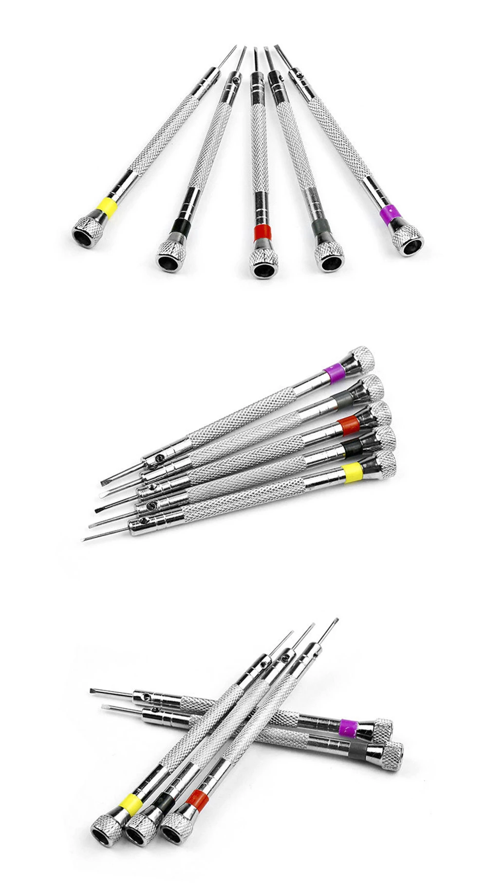 1PCS 0.8-1.6MM Steel Screwdriver For Watch Repairing Portable Watch Tools Band Removal With Mini Link Pins Watchmaker Tools Kits