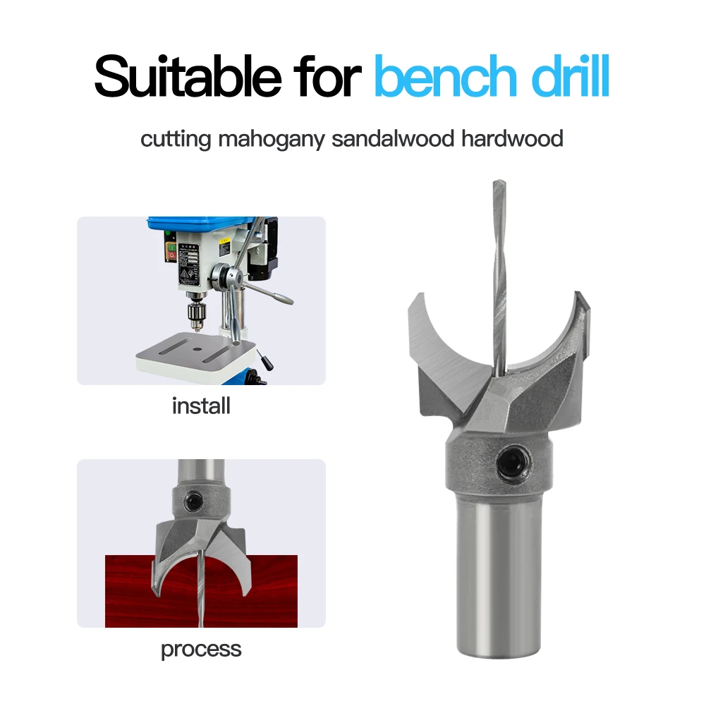 Fozhu Cutter Tungsten Steel Fozhu Router Bit Fozhu Small Hole Round Bead Cutter Wood Bead Hand String Tool Fota Cutter Drill