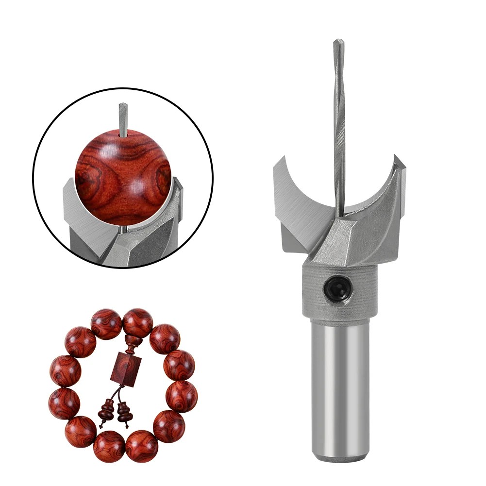 Fozhu Cutter Tungsten Steel Fozhu Router Bit Fozhu Small Hole Round Bead Cutter Wood Bead Hand String Tool Fota Cutter Drill