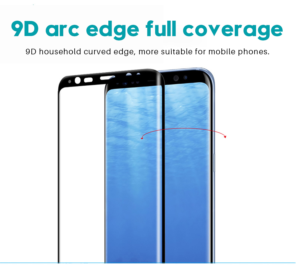 Tempered 9D Curved Glass Film For Samsung Galaxy Note 8 9 S9 S8 Plus S7 Edge Screen Protector For Samsung A6 A8 Plus 2018