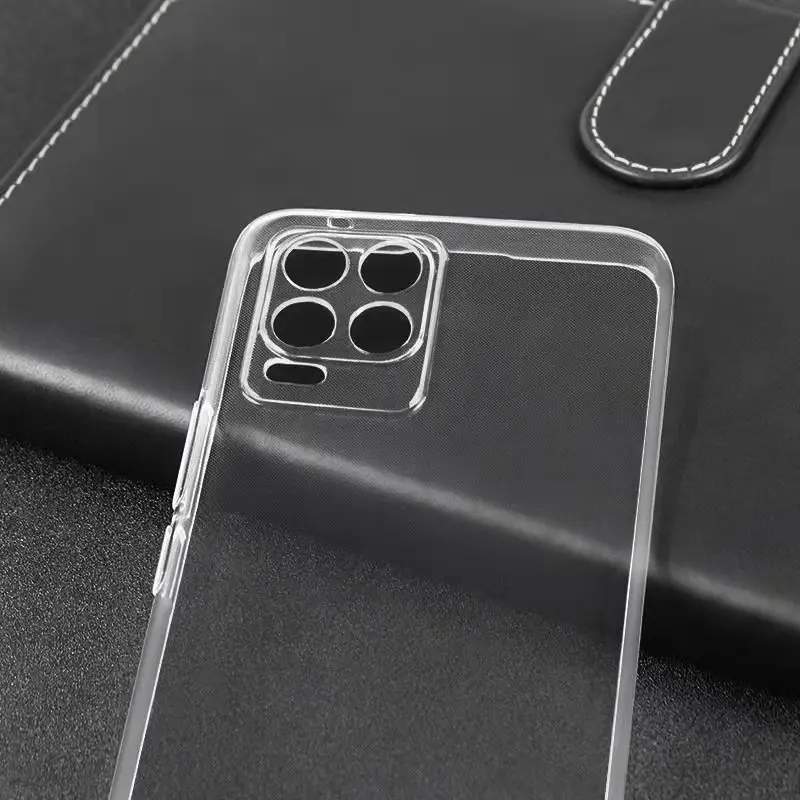 High Quality Clear Phone Case for OPPO Realme 8 Pro 8Pro 8i 8S 4G 5G Camera Protection Soft TPU Transparent Cover Realme8 Fundas