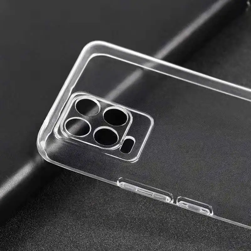 High Quality Clear Phone Case for OPPO Realme 8 Pro 8Pro 8i 8S 4G 5G Camera Protection Soft TPU Transparent Cover Realme8 Fundas