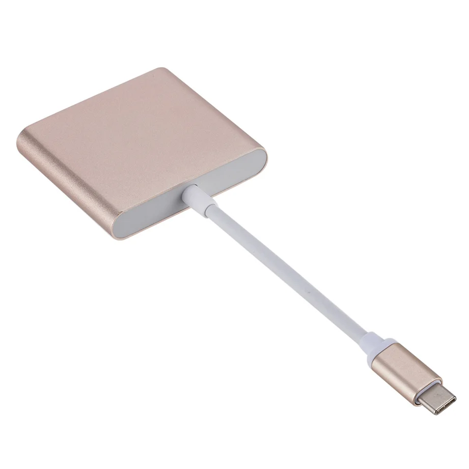 USB C HDMI Type C HDMI Mac 3.1 Converter Adapter Type C to HDMI/USB 3.0/Type C Aluminum For Apple Macbook Adapter USBC HUB