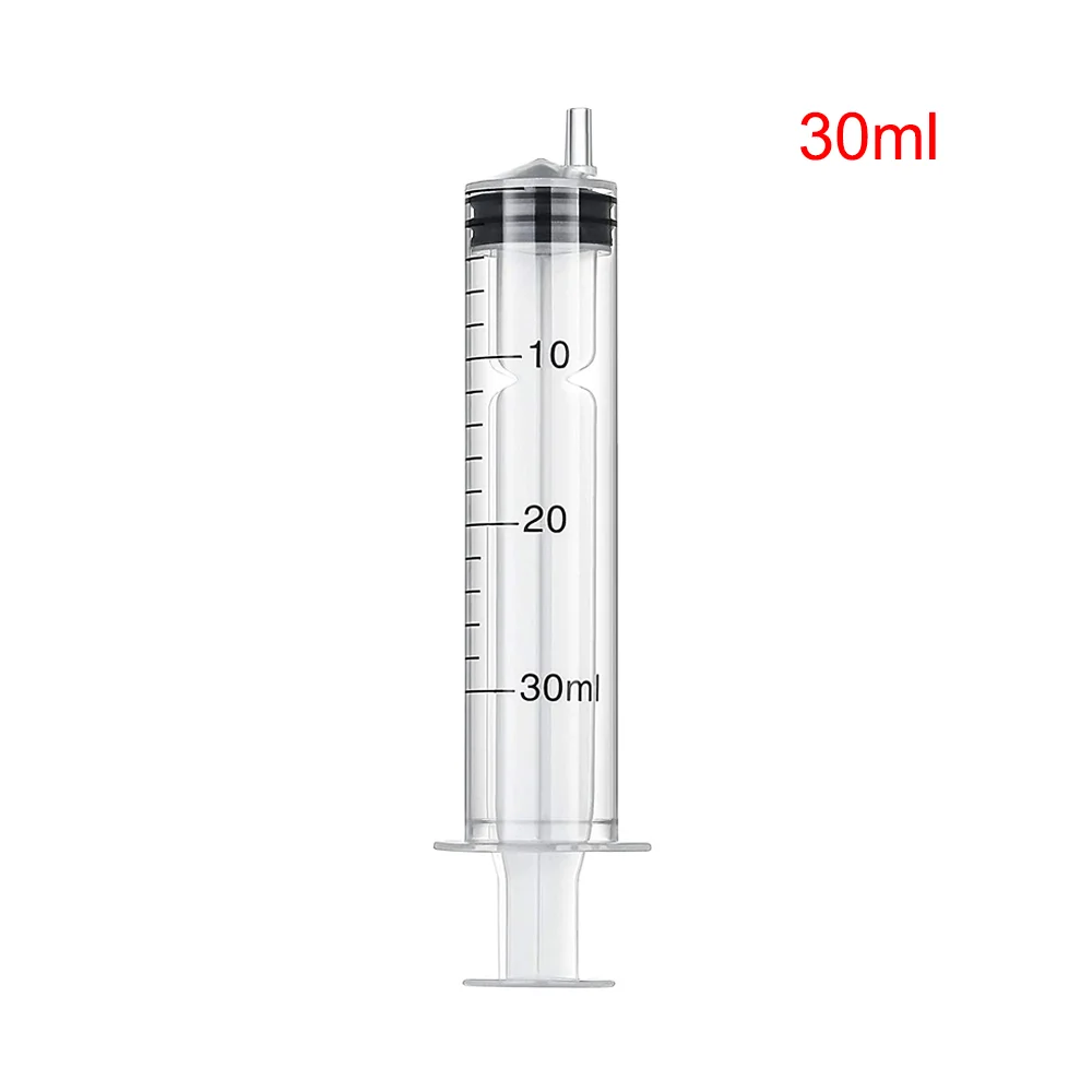 Transparent 5/10/20/30ml Plastic Sterile Syringe Tools Reusable Dog Cat Feeding Nutrient Syringe DIY Lip Gloss Filling Glue Tool