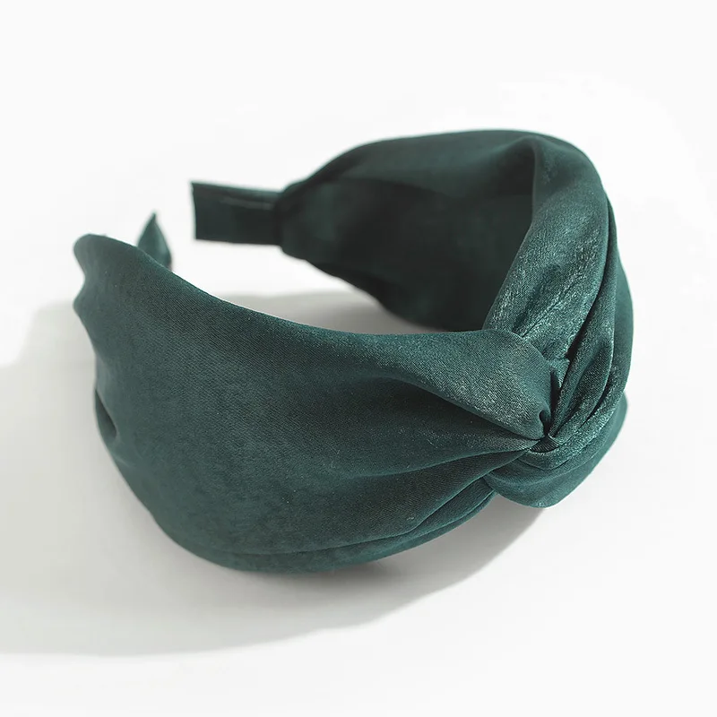 Fashion Women Cross Hairband Elastic Wide Side Headband Solid Top Knot Turban Hair Hoop Print Headwear Girls Hair Accessories