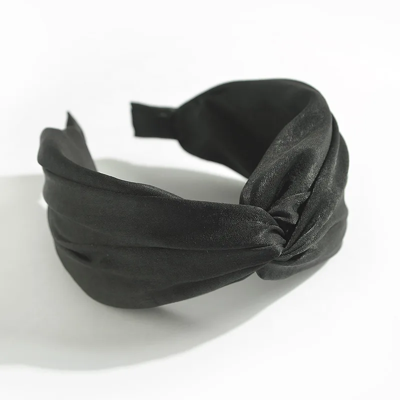 Fashion Women Cross Hairband Elastic Wide Side Headband Solid Top Knot Turban Hair Hoop Print Headwear Girls Hair Accessories