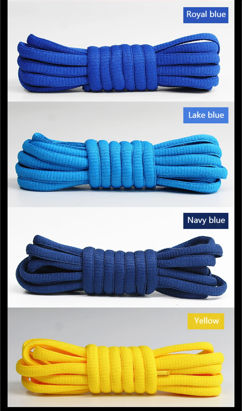 1 Pair Oval Shoe Laces Half Round Athletic Shoelaces for Running Sneakers Laces Shoes Strings Durable without Fading Shoelace