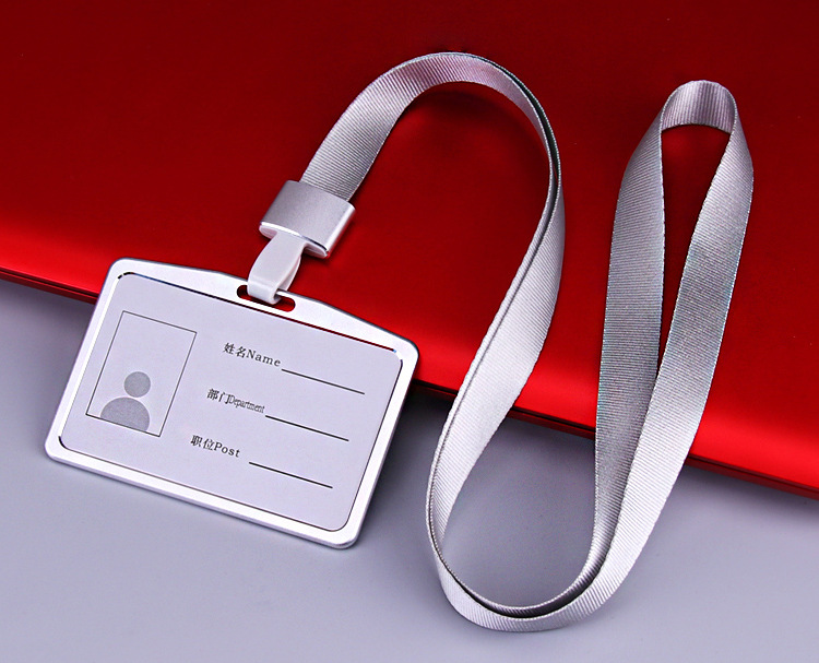 Aluminium Alloy Employee Name ID Card Cover Metal Work Identity Badge ID Business Case Credit Card Holder Wallet Case