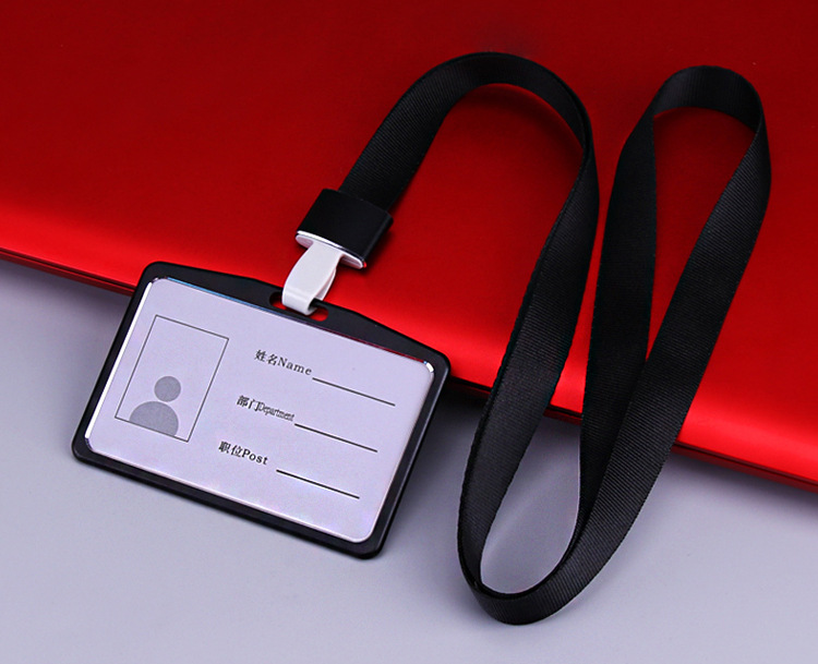 Aluminium Alloy Employee Name ID Card Cover Metal Work Identity Badge ID Business Case Credit Card Holder Wallet Case