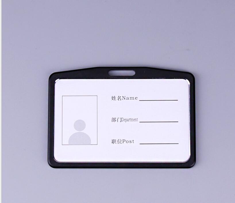 Aluminium Alloy Employee Name ID Card Cover Metal Work Identity Badge ID Business Case Credit Card Holder Wallet Case