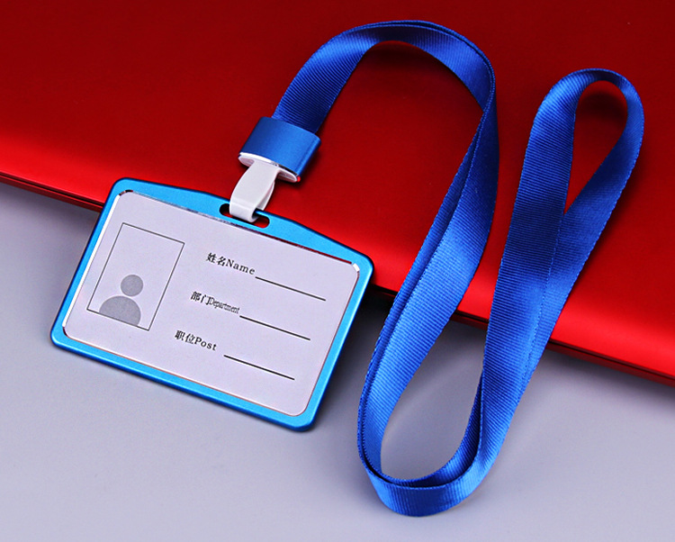 Aluminium Alloy Employee Name ID Card Cover Metal Work Identity Badge ID Business Case Credit Card Holder Wallet Case