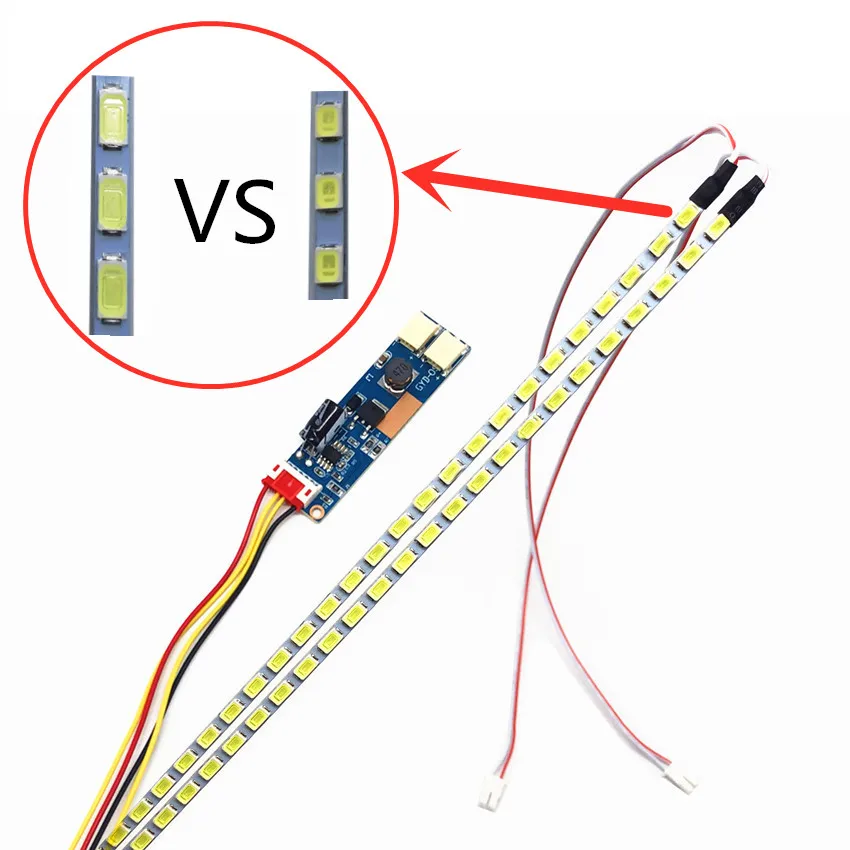 NEW 540mm LED Backlight Strip Light Kit DC 10-30V 24 Inch CCFL LCD Screen To LED Monitor Constant Current Plate
