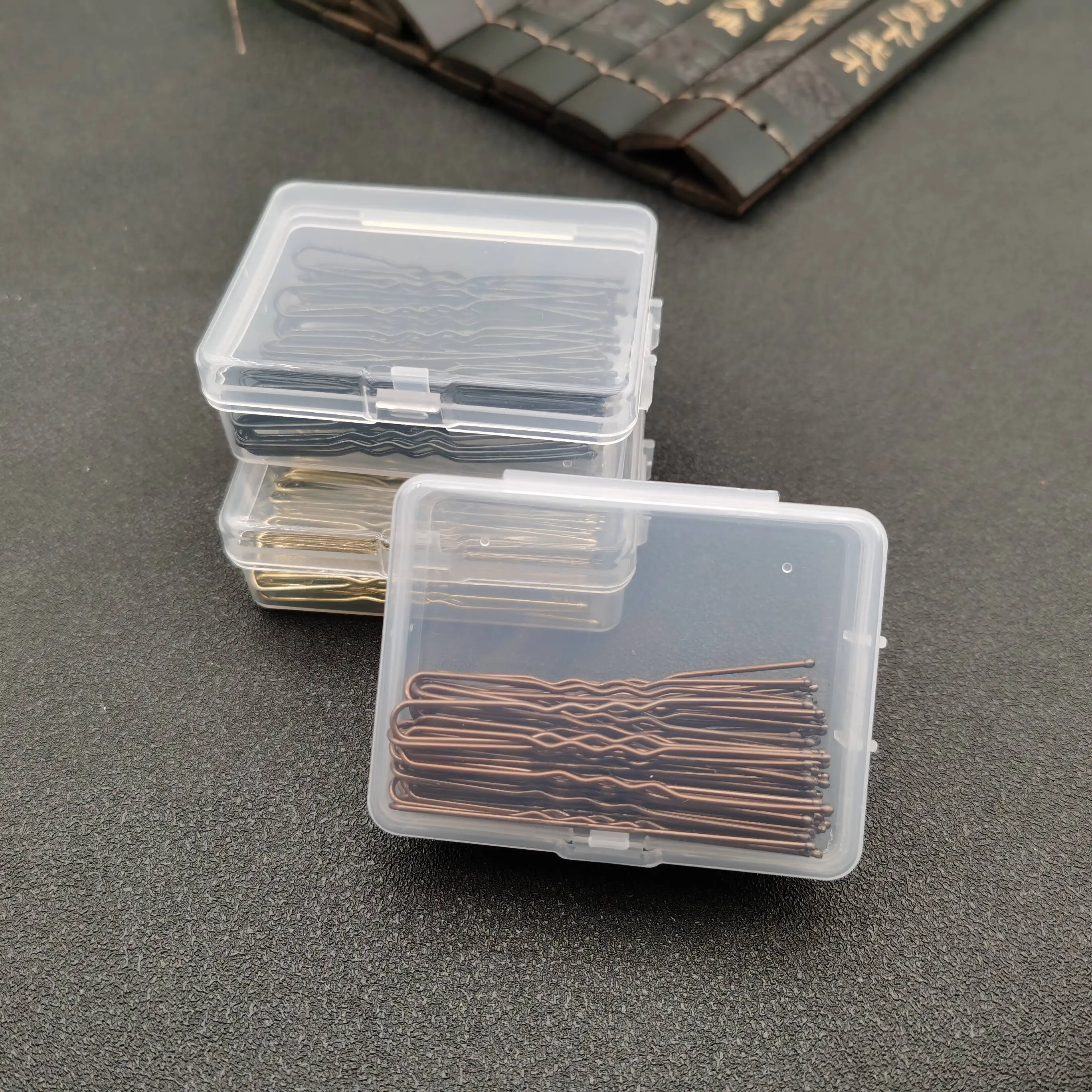 50/100PCS Women 6CM Hair Waved U-shaped Bobby Pin Barrette Salon Grip Clip Hairpins Black Metal Hair Accessories For Bun Gift