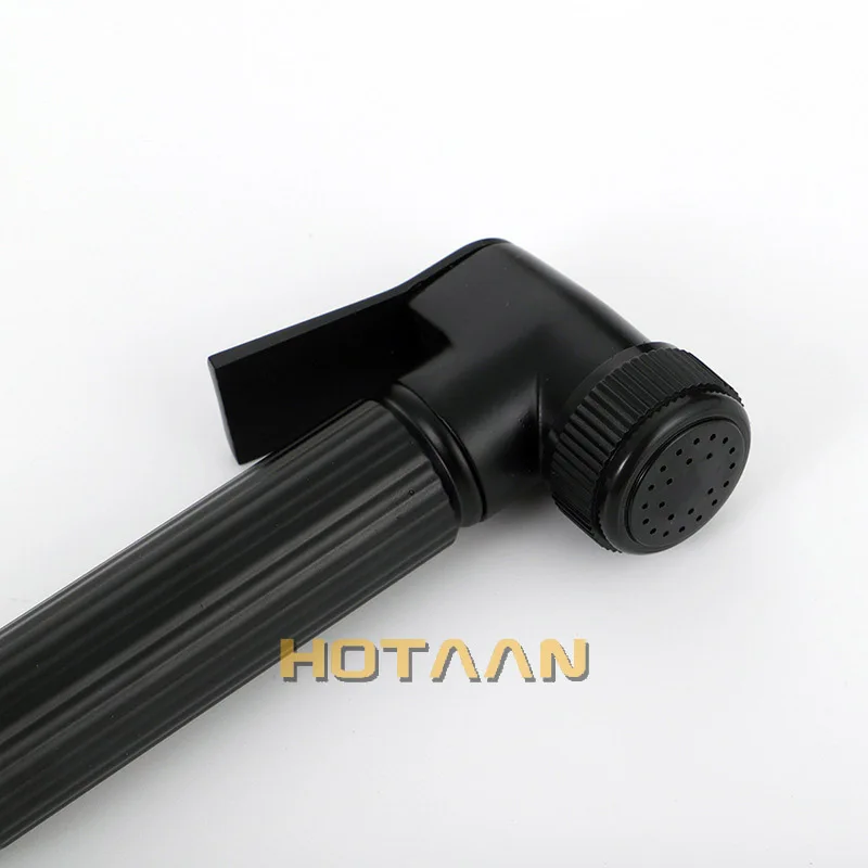 Hotaan Black Bidet Faucet bathroom bidet toilet faucet mixer hygienic shower clean muslim shower portable bidet gun sprayer