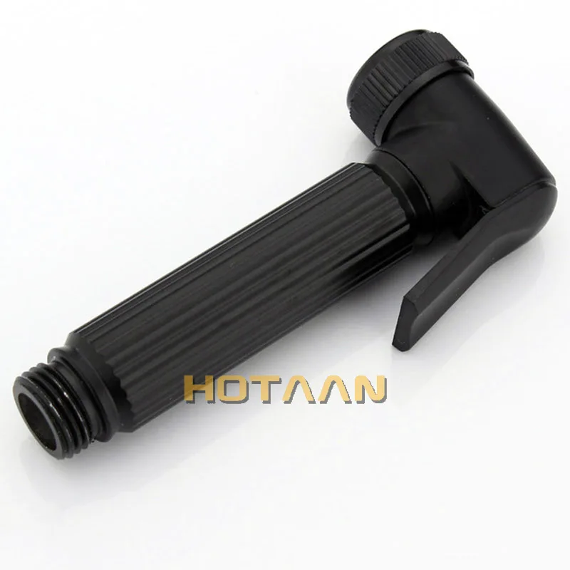 Hotaan Black Bidet Faucet bathroom bidet toilet faucet mixer hygienic shower clean muslim shower portable bidet gun sprayer