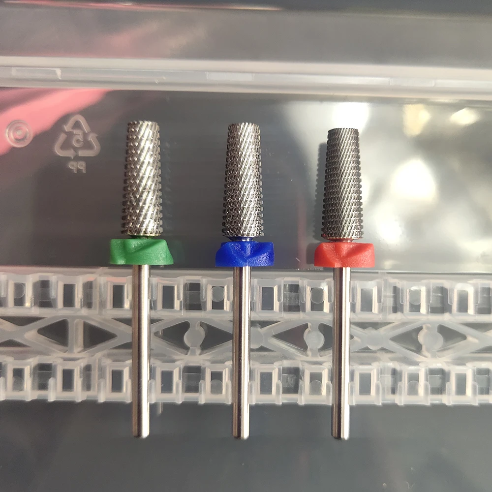 Quality Left and Right 5In1 Tungsten Carbide Nail Drill Bit Milling Eletric Manicure Machine Equipment Cuticle Clean Burr