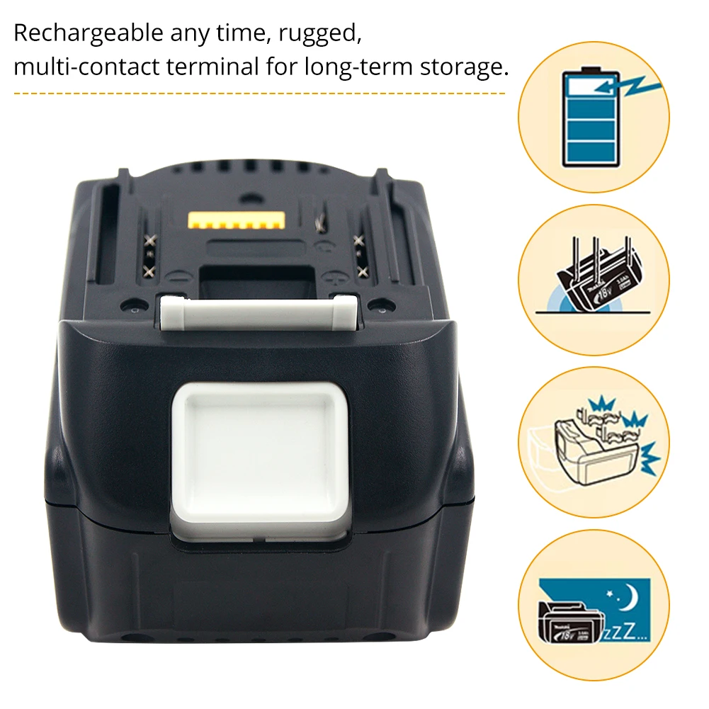 New Version BL1860 BL1880B 18 V 8000mAh Li-ion Rechargeable Battery for Makita 18v Battery BL1840 BL1850 BL1830 BL1860B LXT 400