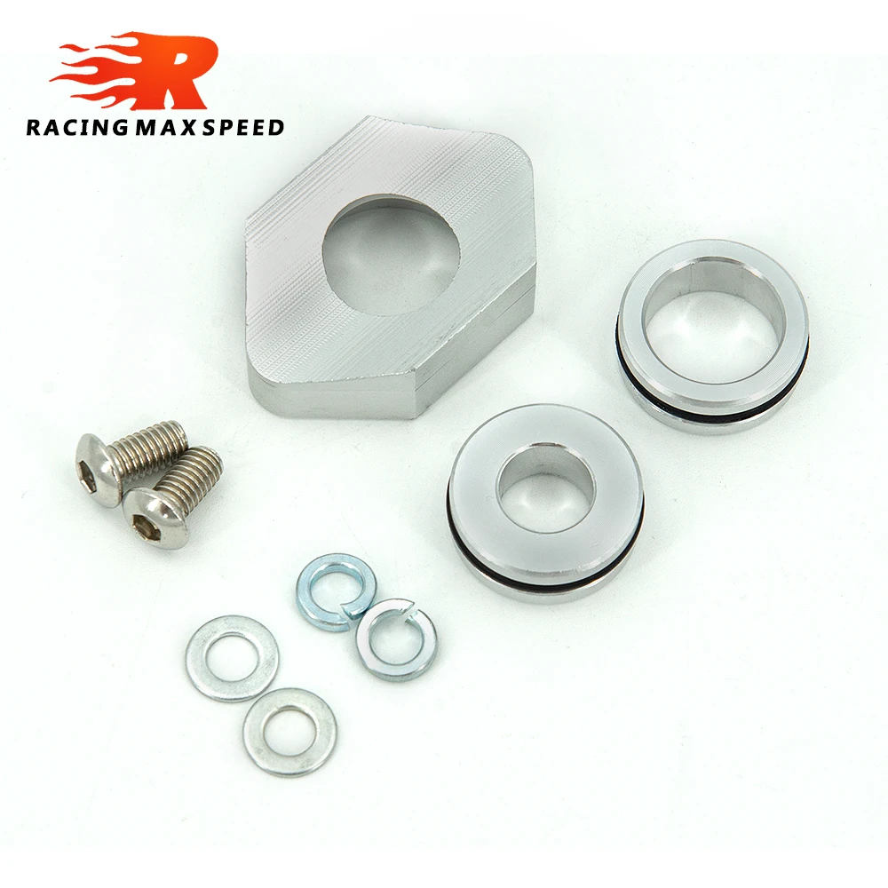 1PCS ALUMINUM MAP SENSOR ADAPTER FOR VW AUDI 1.8T FLANGE KIT GOLF GTI BEETLE JETTA A4 PIPING KIT