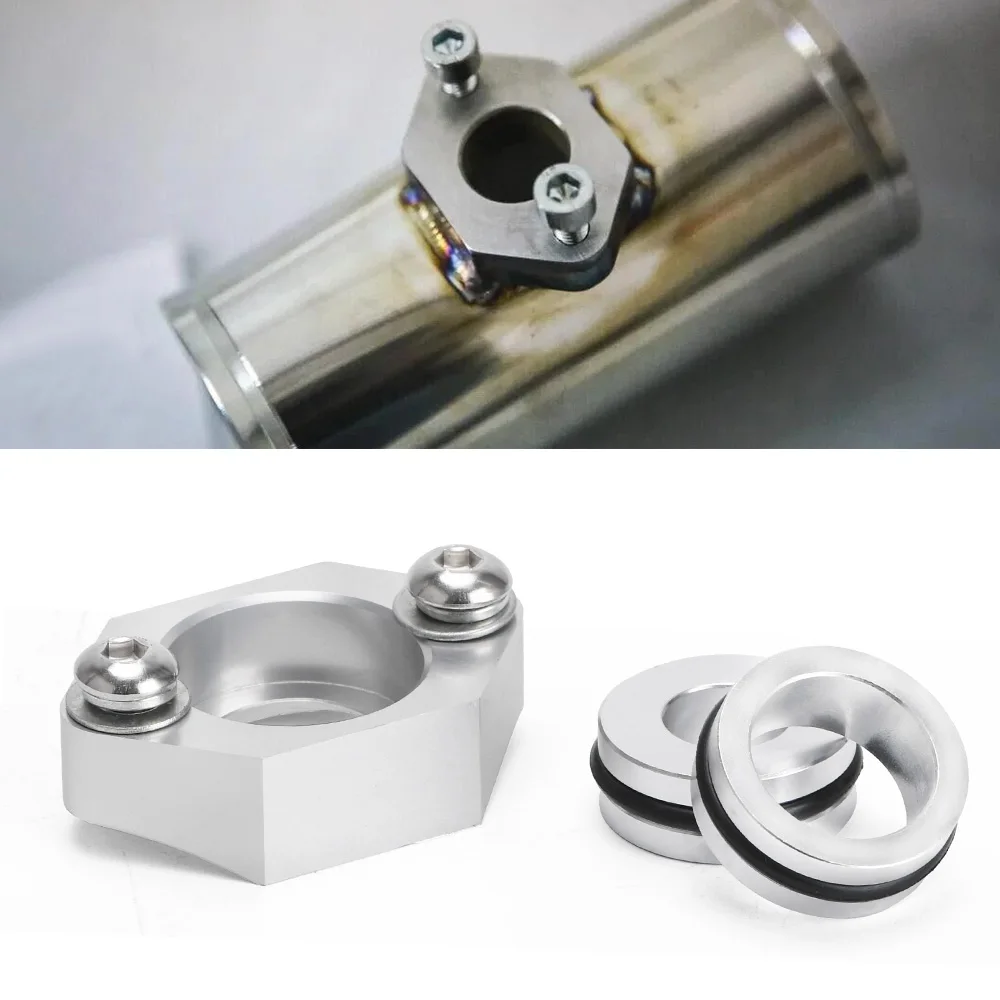 1PCS ALUMINUM MAP SENSOR ADAPTER FOR VW AUDI 1.8T FLANGE KIT GOLF GTI BEETLE JETTA A4 PIPING KIT