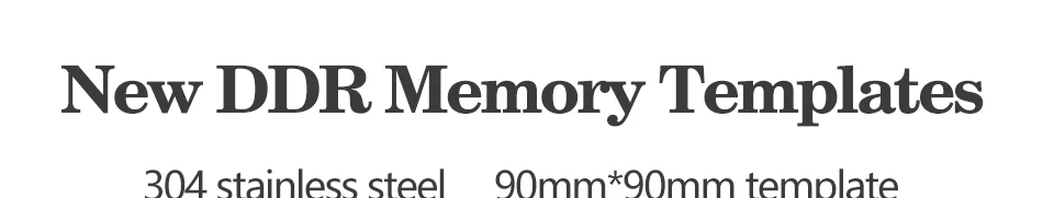 12/14/21pcs BGA memory template90mmx90mm DDR2-3 DDR3-2 DDR5 BGA96 BGA78 DDR4 memory chip repair template leakage bead fixture