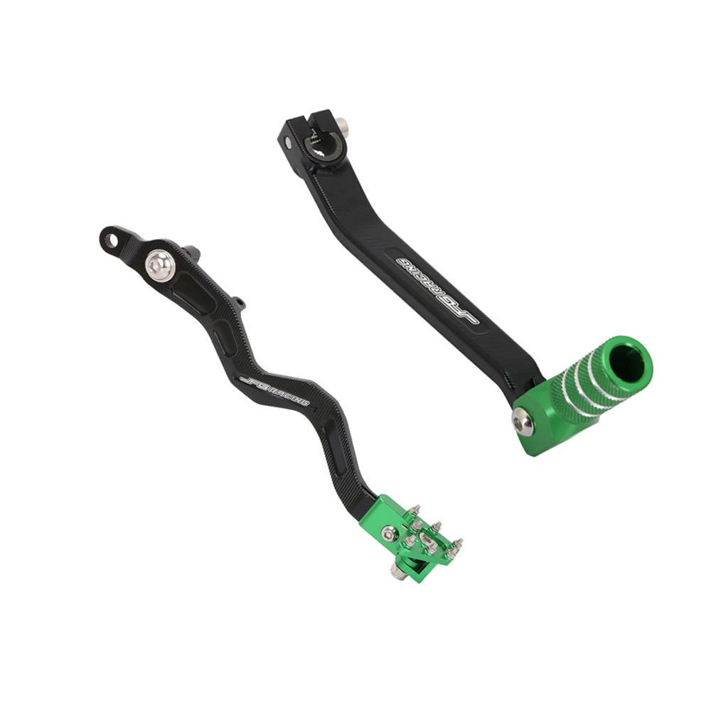 Motorcycle Gear Shift Lever Shifter and Parts CNC Foot Brake Lever Pedal For KAWASAKI KLX250 D-TRACKER 2001-2020 KLX300R 2024