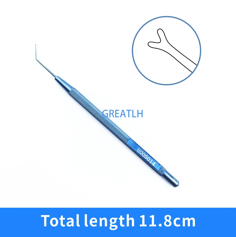 Titanium ophthalmic hooks Various types Akahoshi Nucleus Manipulator ophthalmic instruments