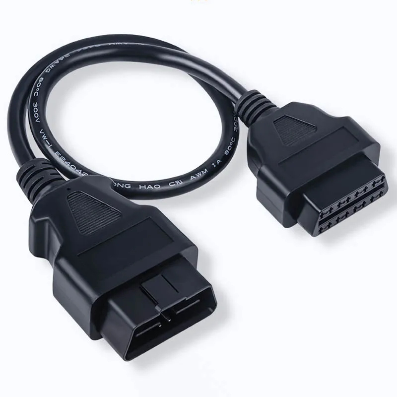 1M 3M OBD2 Diagnostic Extension Cable 16 Pin Male To 16Pin Female OBD Connector for 12V 24V Diesel Gaslion Car ELM327 OBD Extend