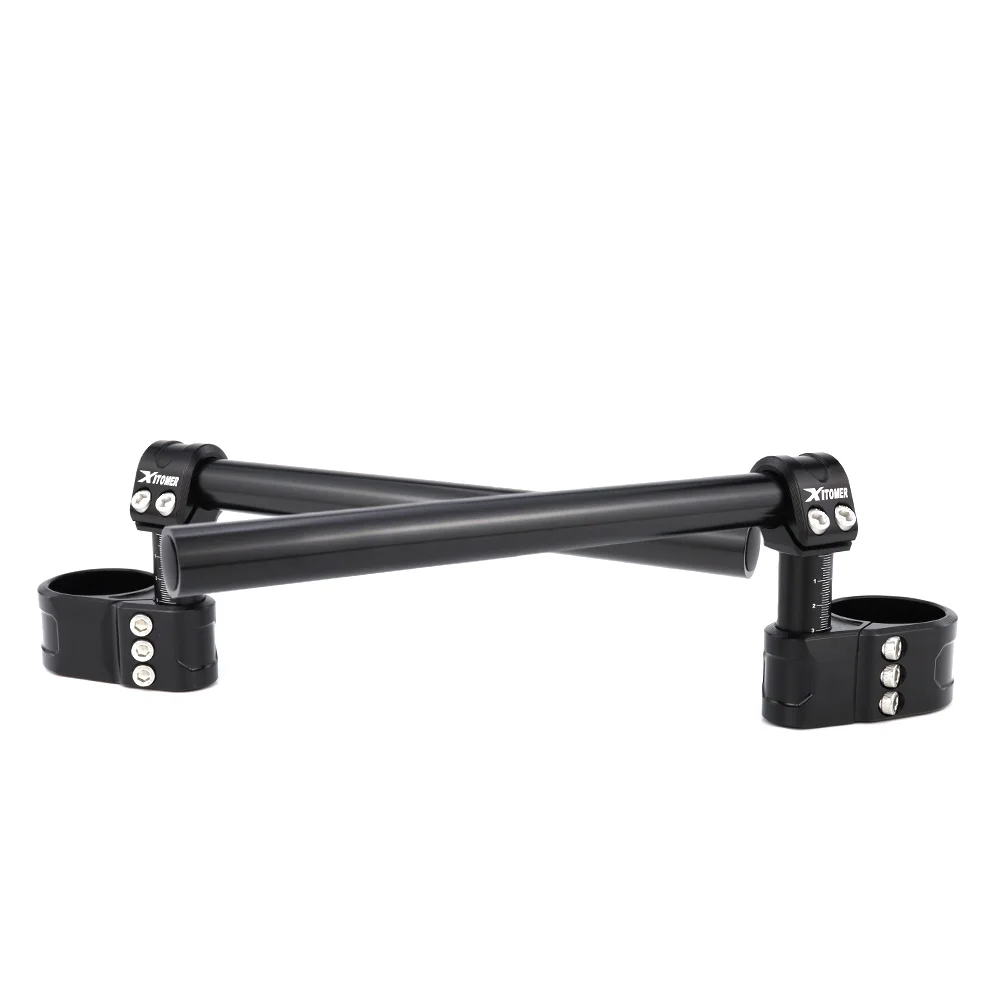 Aluminum Adjustable Handlebar 41MM Clip-On Handle Bar Raiser Universal Fit For Honda CBR600 F1 F2 F3 CBR 650F VFR800 VFR 750 F