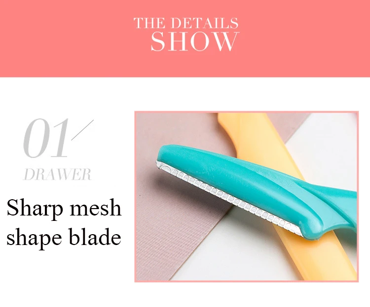 5/10/15Pcs Eyebrow Trimmer Makeup Tools Safe Eye Brow Razor Face Body Hair Removal Shaver Blades Woman Eyebrows Shaping Knife